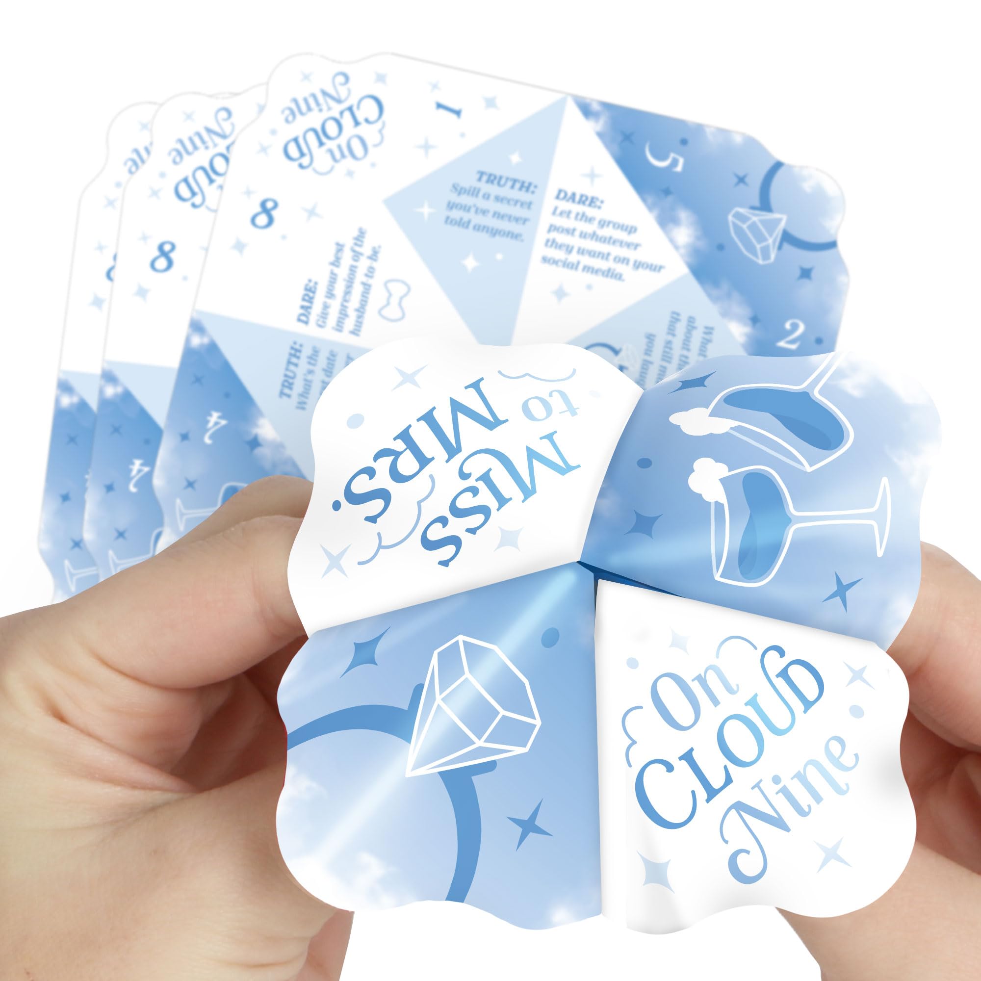 Jeu enterrement de vie de jeune fille On Cloud 9 kit de 12 pièces pour fête