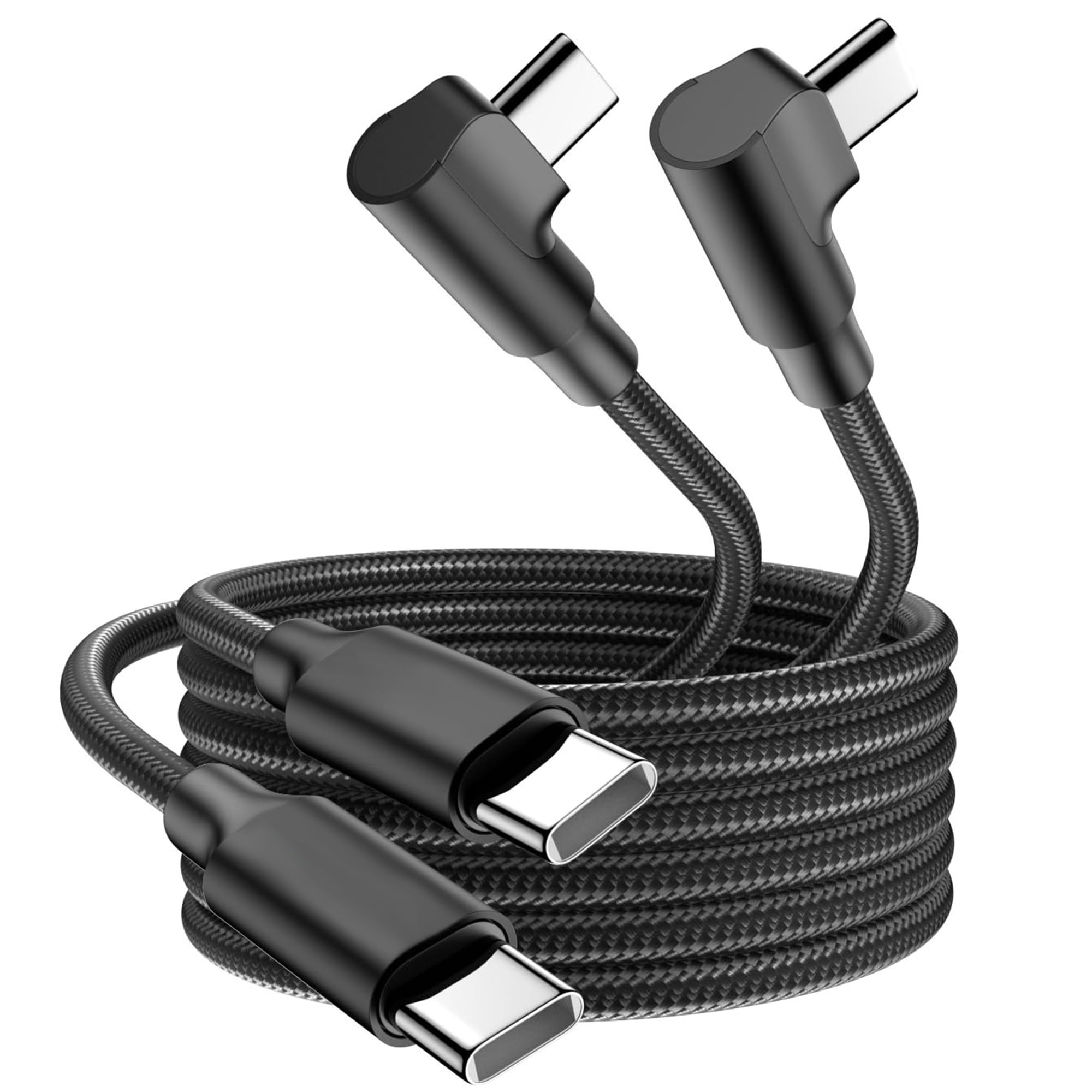 2Pack 10ft USB C Charger Cable - Fast Charging for Android/Phone/Pad, Type C to Type C Compatible with iPhone 17/16/15 Pro Plus Max Silver/PS5 /Xbox