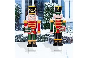 [ Extra Large ] 2 Pack 35 Inch Christmas Nutcracker Yard Signs...
