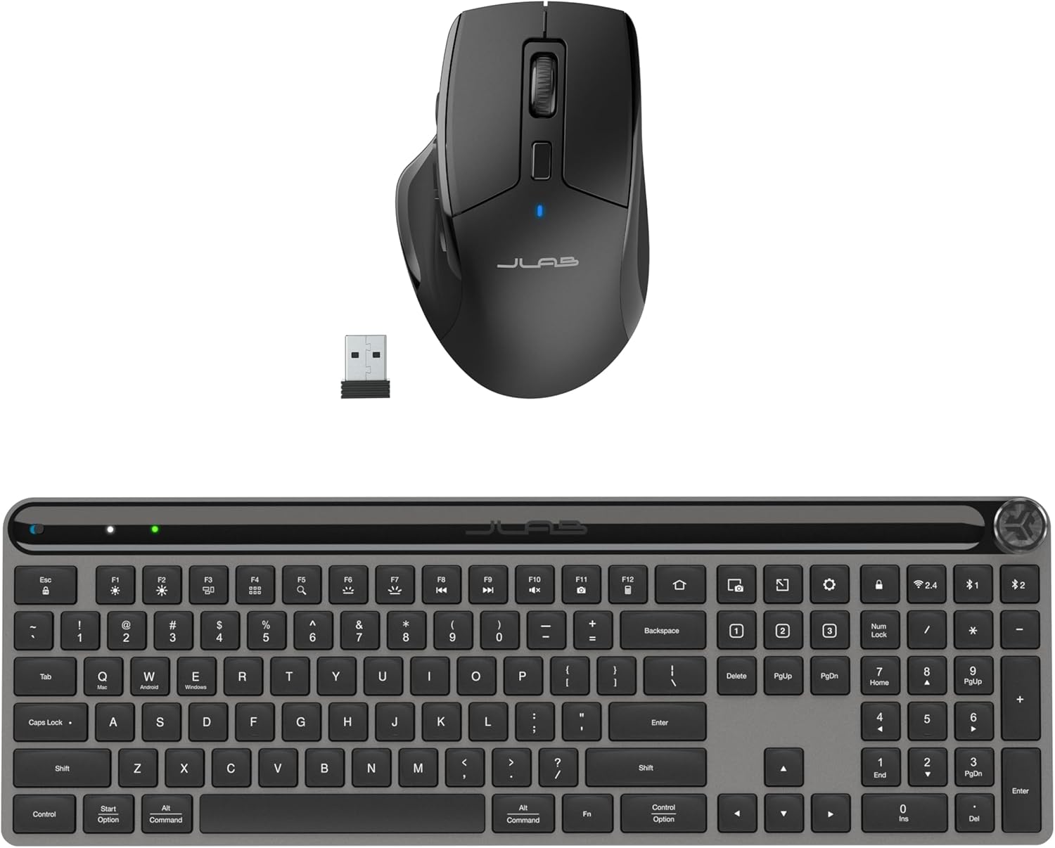 JLab Work Bundle, Epic Wireless Keyboard and JBuds Wireless Mouse