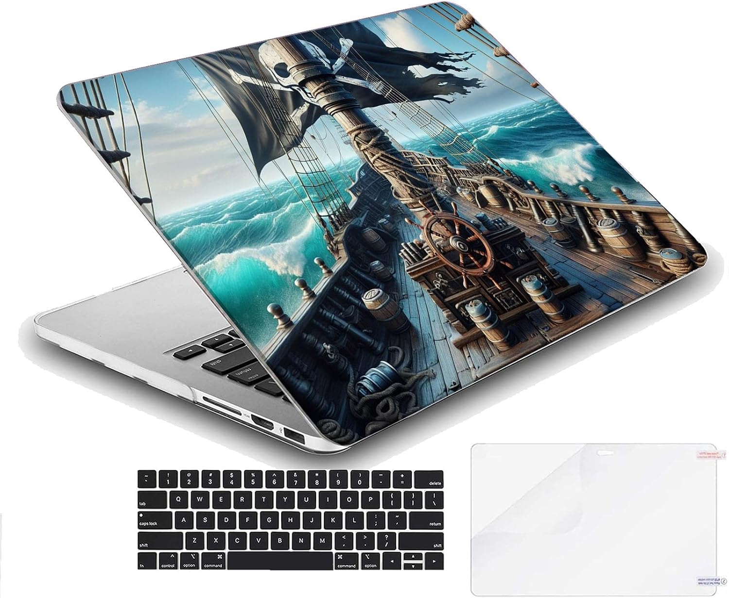 Compatible with MacBook Neo 13-inch, Hard Shell Case with Keyboard Cover and Screen Protector (A3404 A18 Pro chip, 2026 Release) - Pirates MC21238