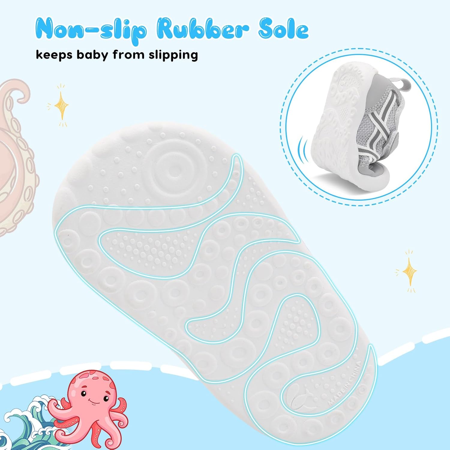 Scurtain Baby Shoes Boy Girl First Walking Shoe Infant Crib Breathable Sneakers Lightweight Barefoot Shoes for Babies - Image 6