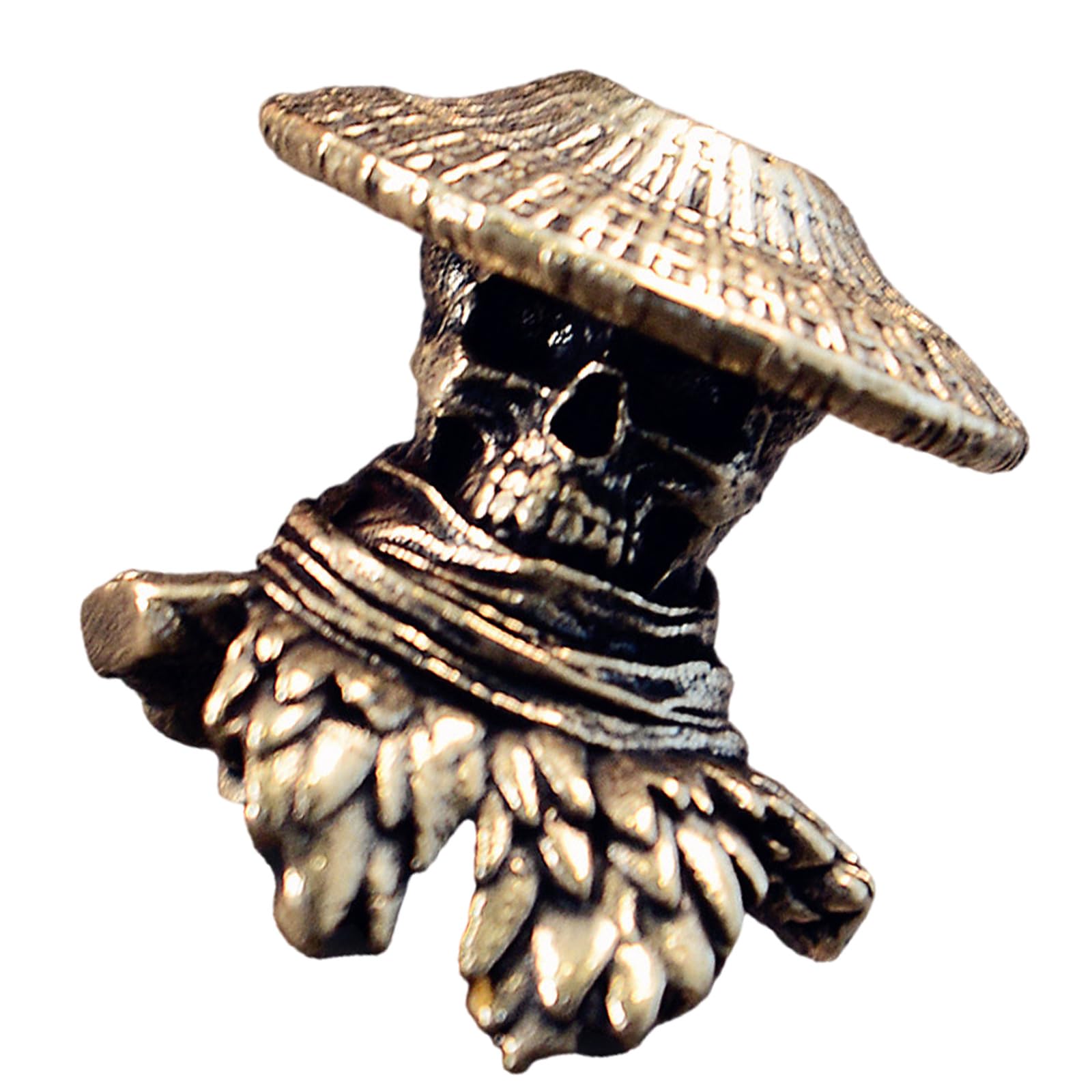 YUXITA Unique Swordsman Skull Metal Beads Pendant for Paracord and Enthusiasts Jewelry Making Paracord Bead