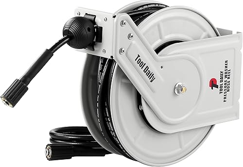 Tool Daily Retractable Pressure Washer Hose Reel with Gun - Thumbnail 2