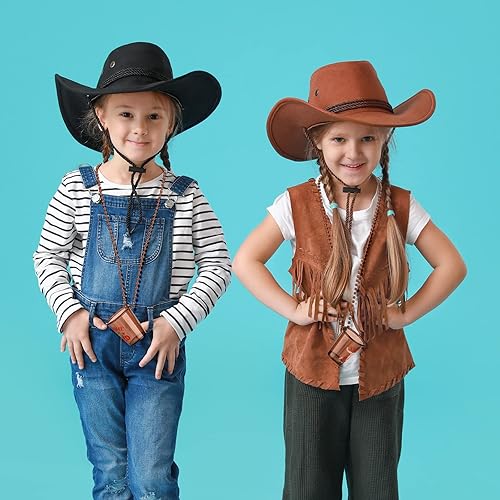 Miniatura 7 de Yinkin 12 piezas de collar de vasos de tiro de vaquero para decoración de fiesta temática occidental, vasos de chupito en collar de cuentas,