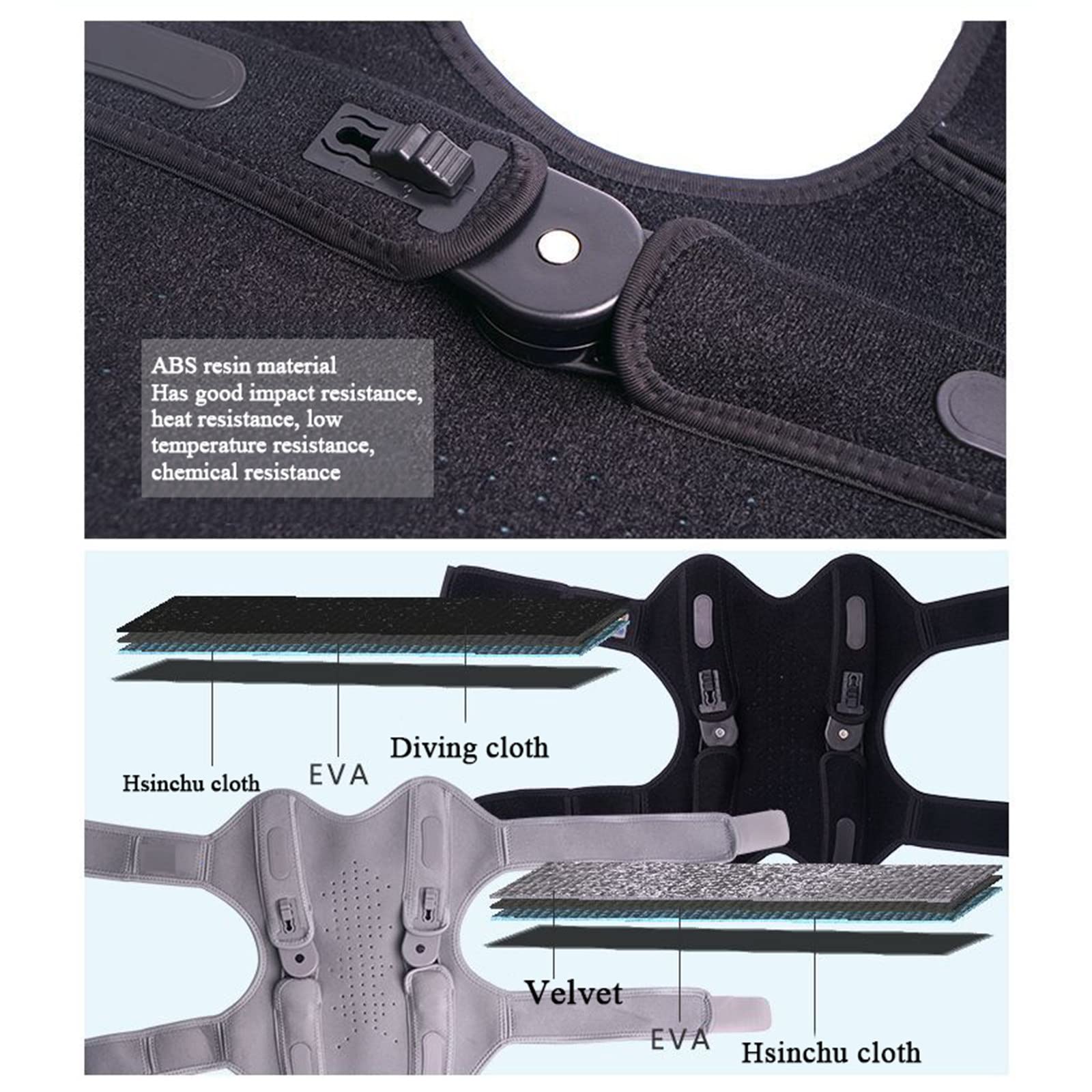 Kniebandage mit seitlichen Stabilisatoren für Knieschmerzen, Knie-Booster, verstellbare Dekompressions-Kniestützen für Treppensteigen, Bergsteigen, Sport und schwere Arbeitshandhabung (2er-Pack),Black
