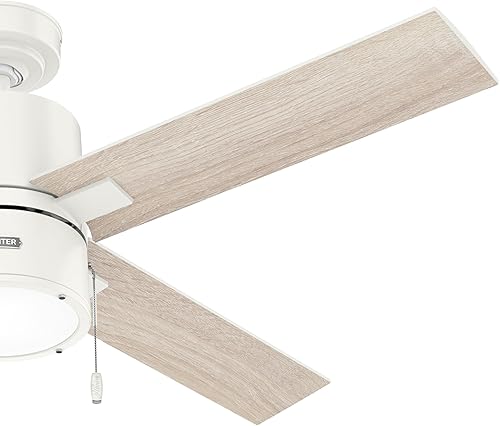 Miniatura 5 de Hunter Fan Company 51744 Beck - Ventilador de techo, 52, blanco fresco