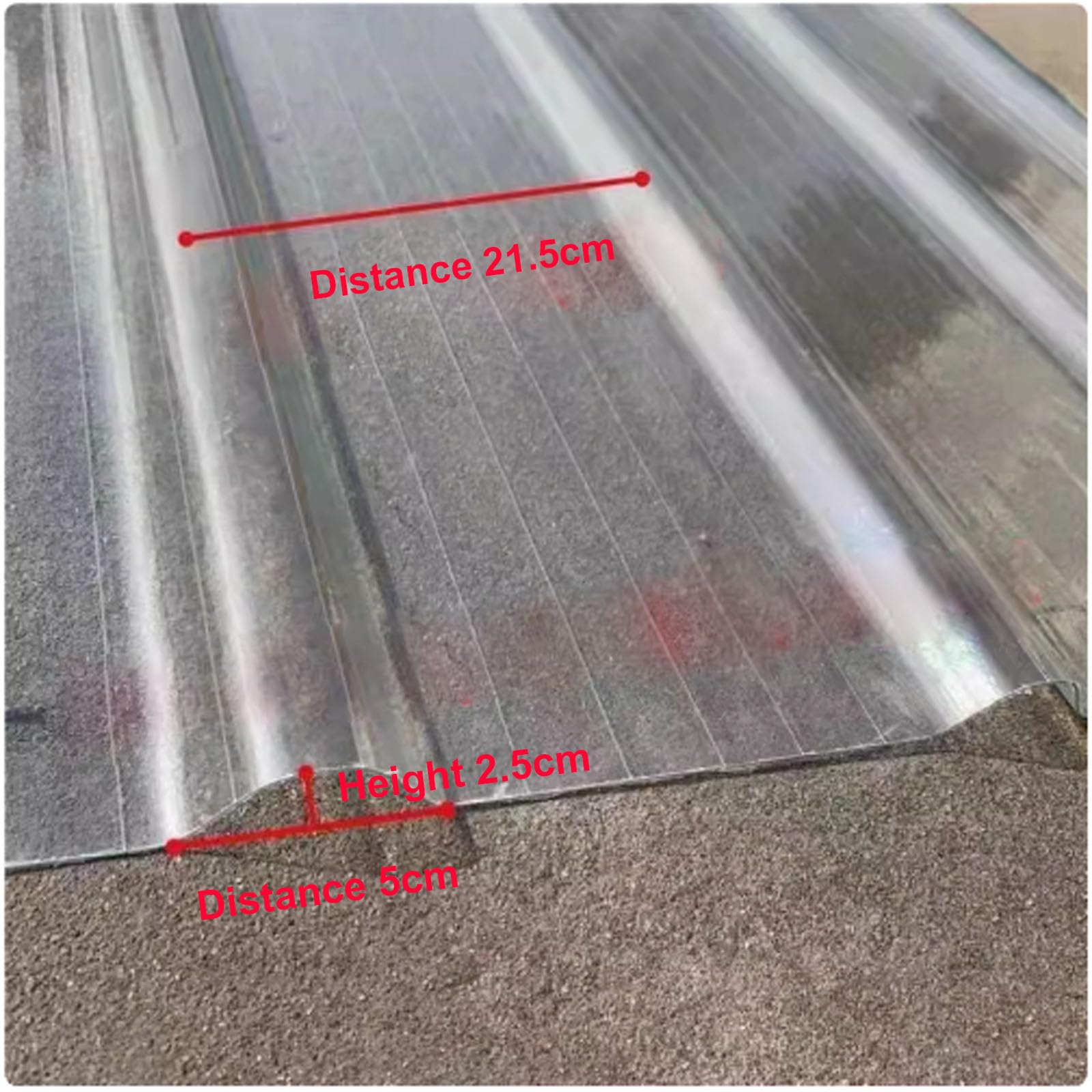 Fogli ondulati per tetti, 1,5 mm, trasparenti, in fibra di vetro, pannelli per illuminazione diurna, per edilizia, materiale di copertura, piastrelle per tetti impermeabili, facili da piegare e