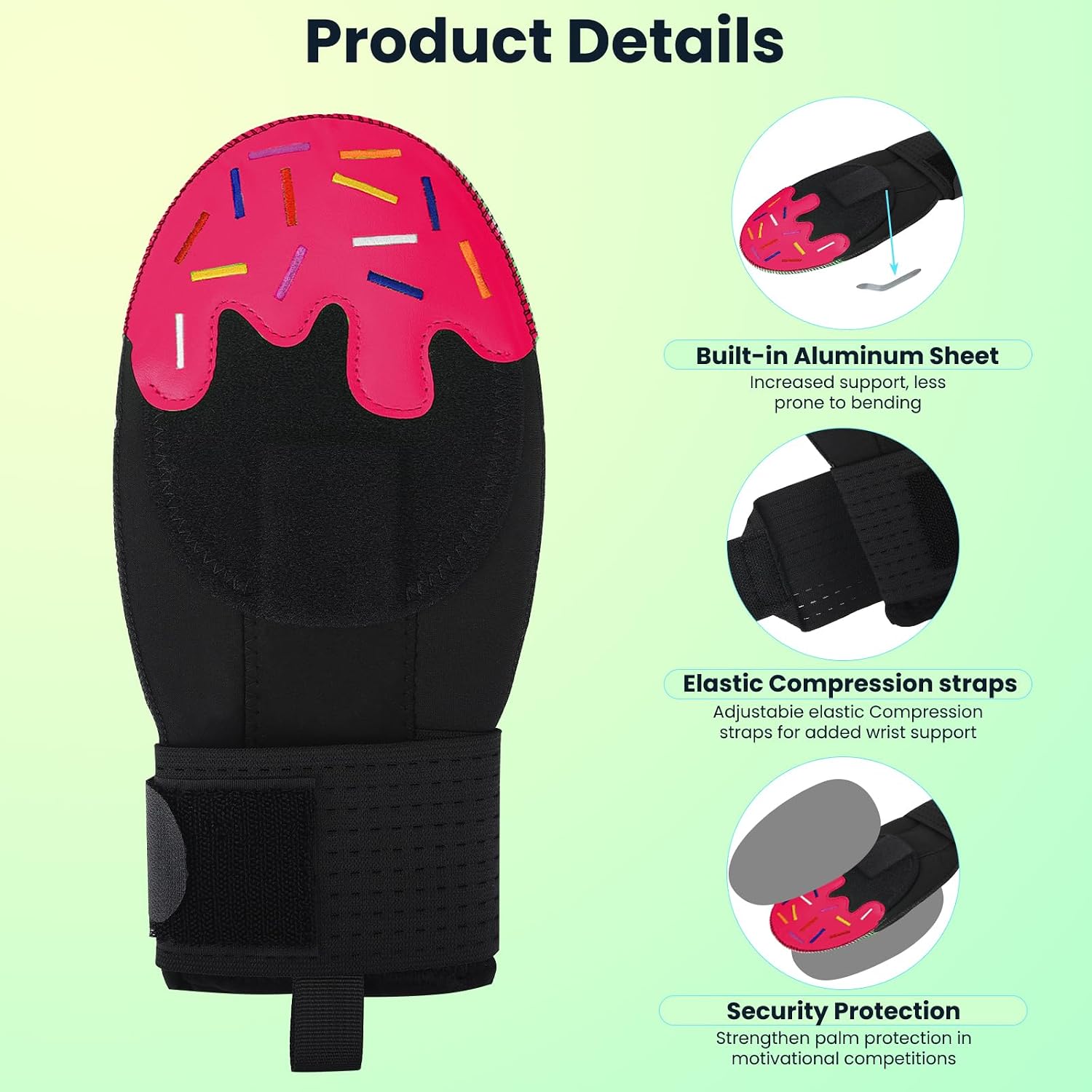Sliding Mitt Baseball Glove, Youth Hand Guard for Right or Left | Protects hand while sliding, durable synthetic leather, lightweight, comfortable for baseball training, games, and practice