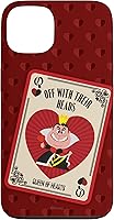 Vista 7 de iPhone 16 Disney Villains The Queen of Hearts Off With Their Heads - Carcasa roja