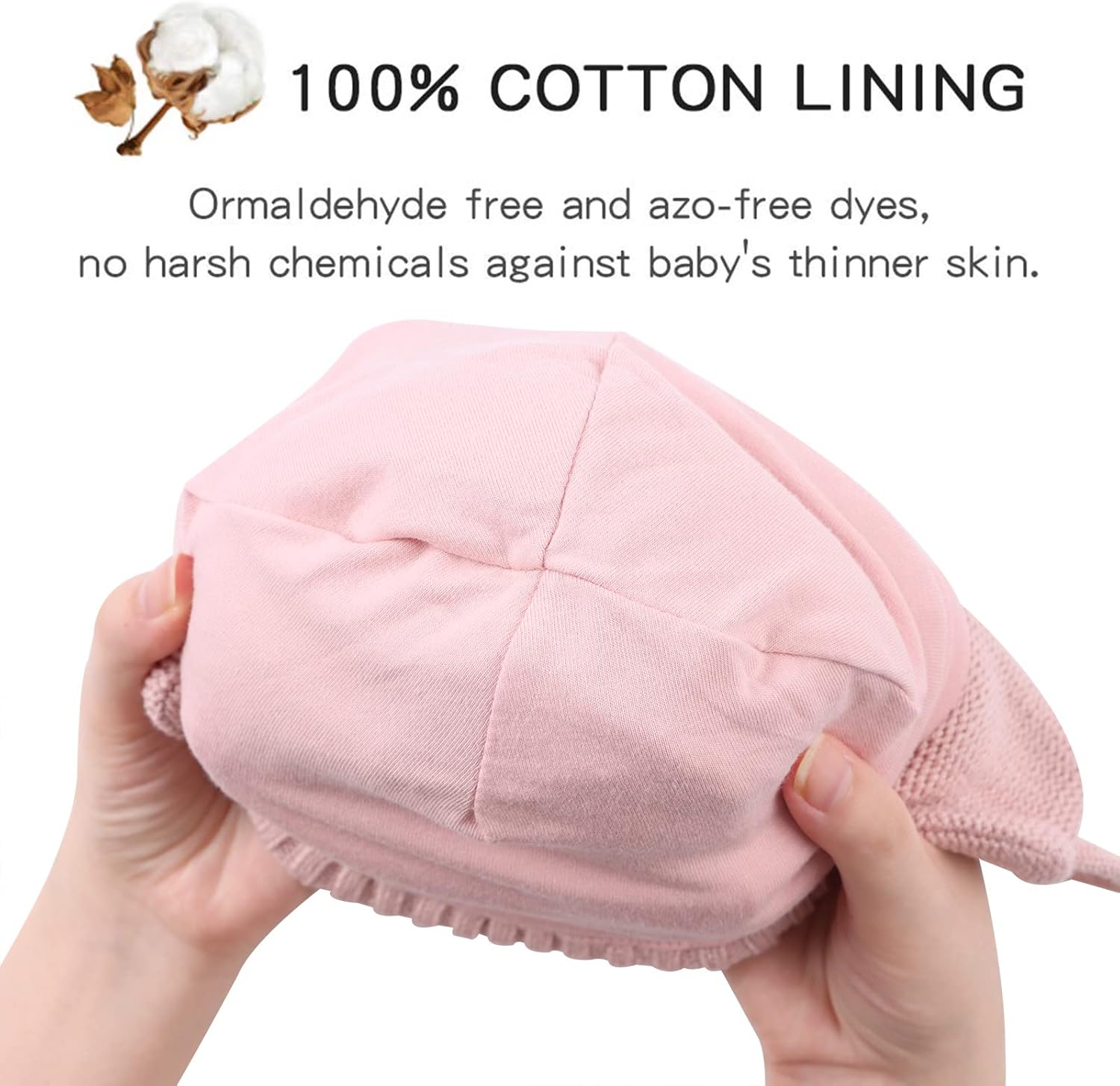 JANGANNSA Cute Knitted Boys Girls Christmas Beanie Warm Earflap Winter Hat Infant Toddler Baby Beanie - Image 4