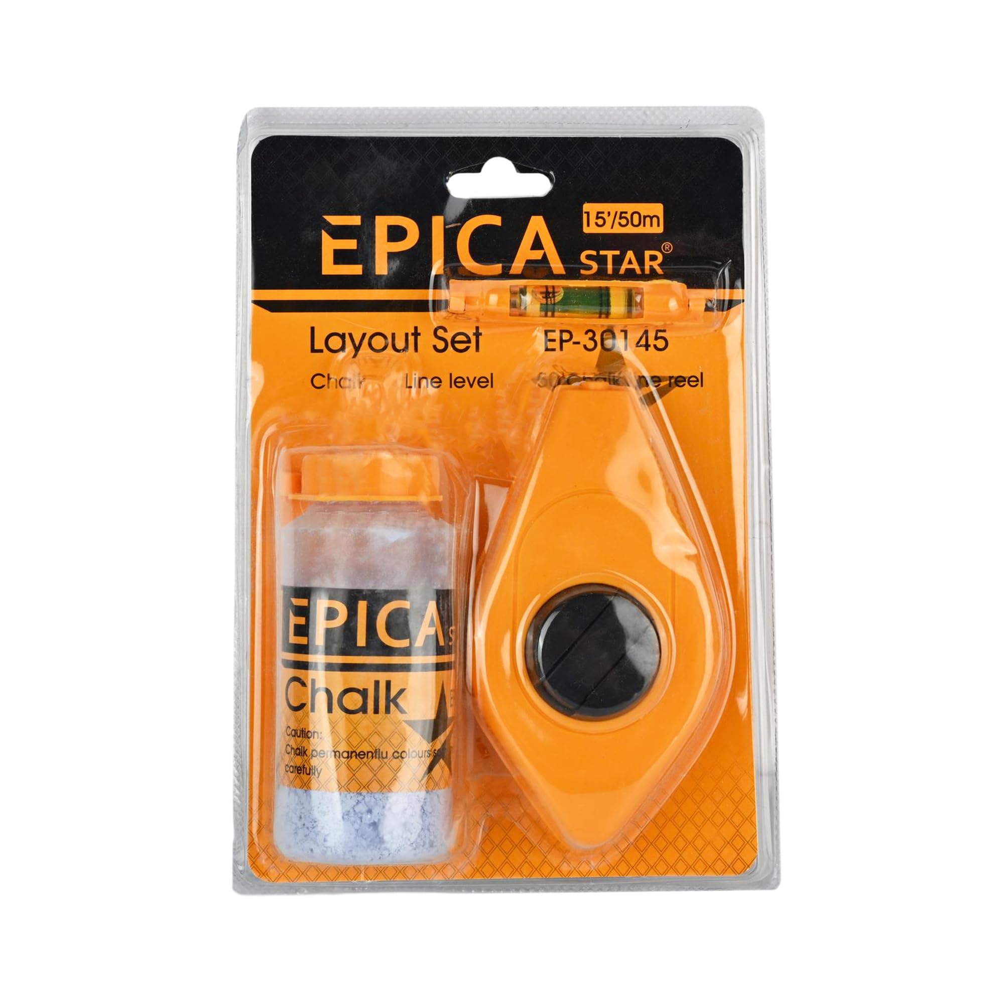 Layout Set – Includes Chalk, Line Level, and 50' (15m/50m) Chalk Line Reel – Precision Marking Tool for Construction, Carpentry, and DIY Projects – Durable and Easy-to-Use for Accurate Layouts-image-31