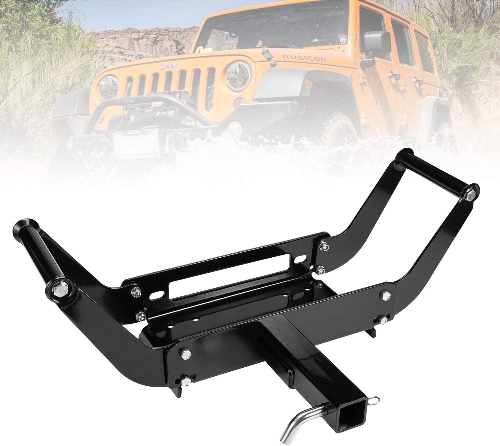 LITEWAY Universal Winch Cradle Mounting Plate Fit 2" Hitch Receiver