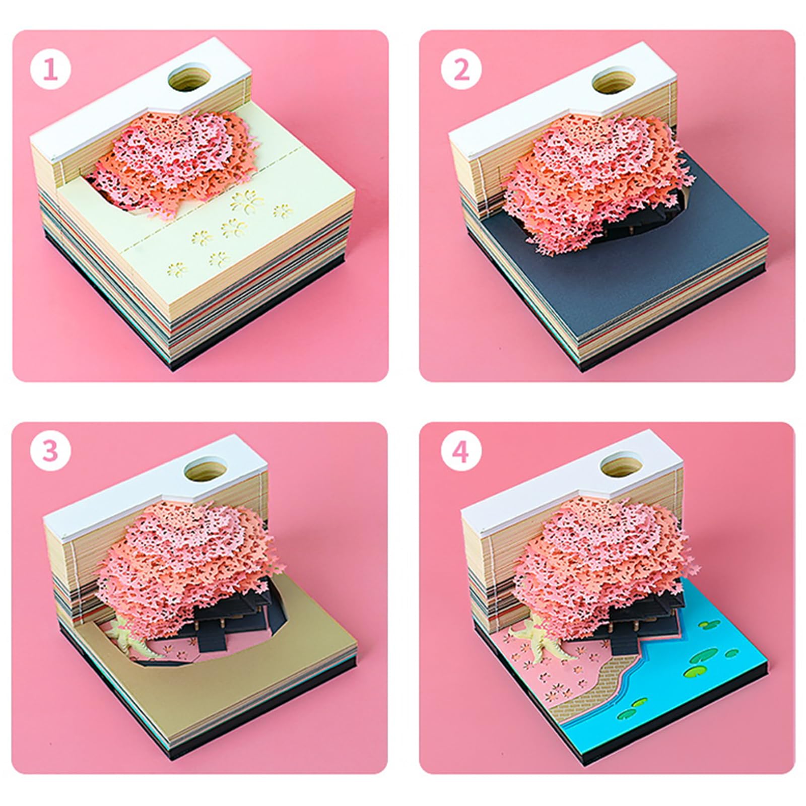 Calendar Tear Away 3D Calendar 2026, 3D Castle Calendar Notepad With ...