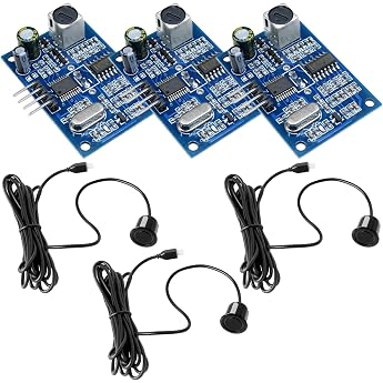 3pcs JSN-SR04M Integrated Ultrasonic Sensor Module Ultrasonic Measuring Module Parking Sensor Ultrasonic Sensor Module Applicable for Obstacle Avoidance Automatic Control Object Detection