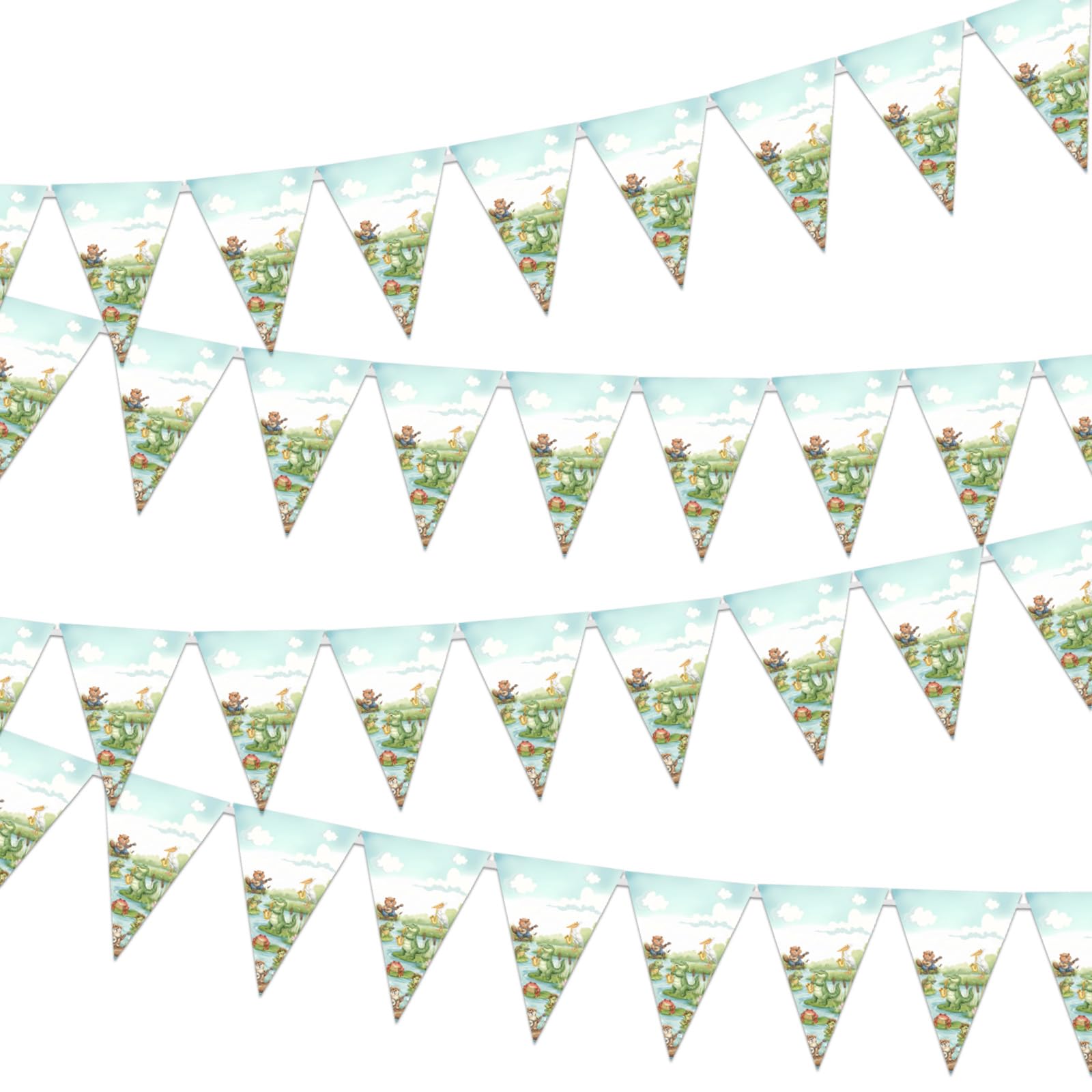Guirlande alligator thème bayou 36 pièces pour fête d'enfants