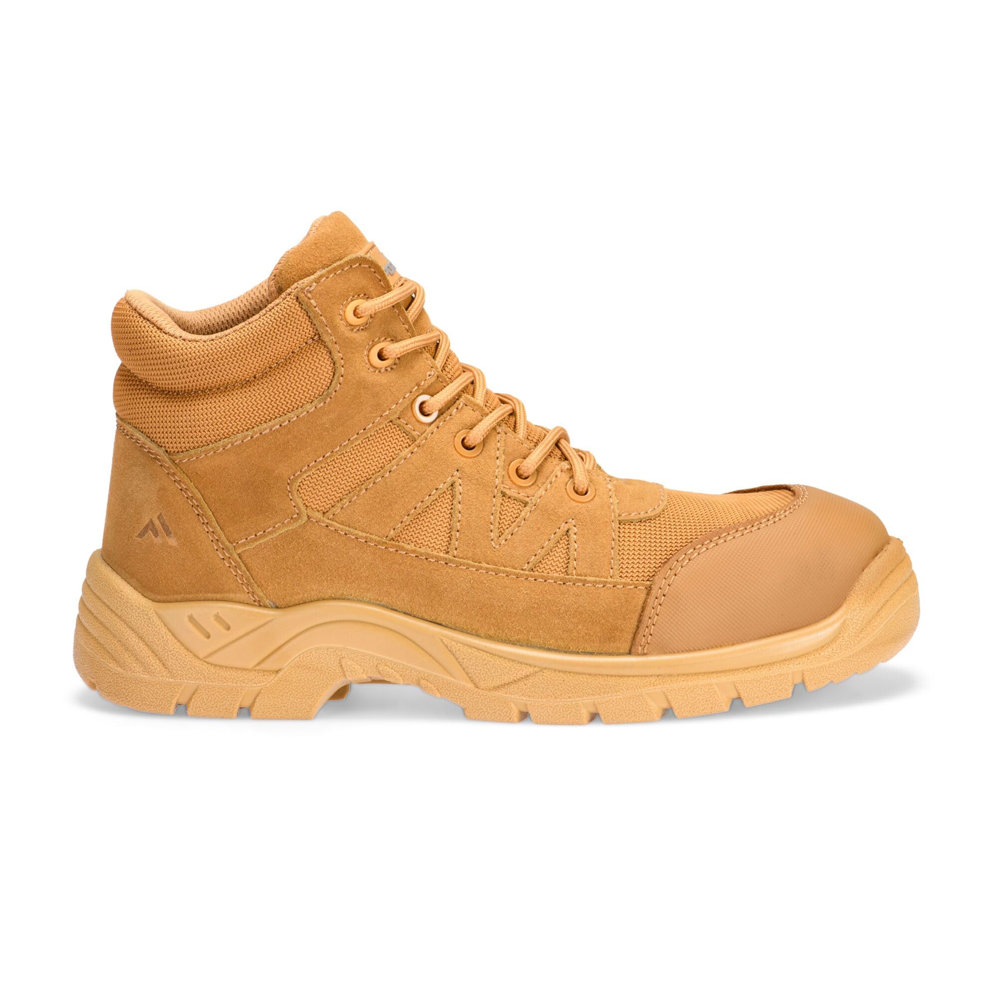 Portwest FC20 Composite Suede Ankle Boot S1PL TPU Scuff Cap Metal Free Lekkie opałowe Odporne na olej opałowy Antypoślizgowe Obuwie ochronne o podwójnej gęstości, Pszeniczny, 40 EU