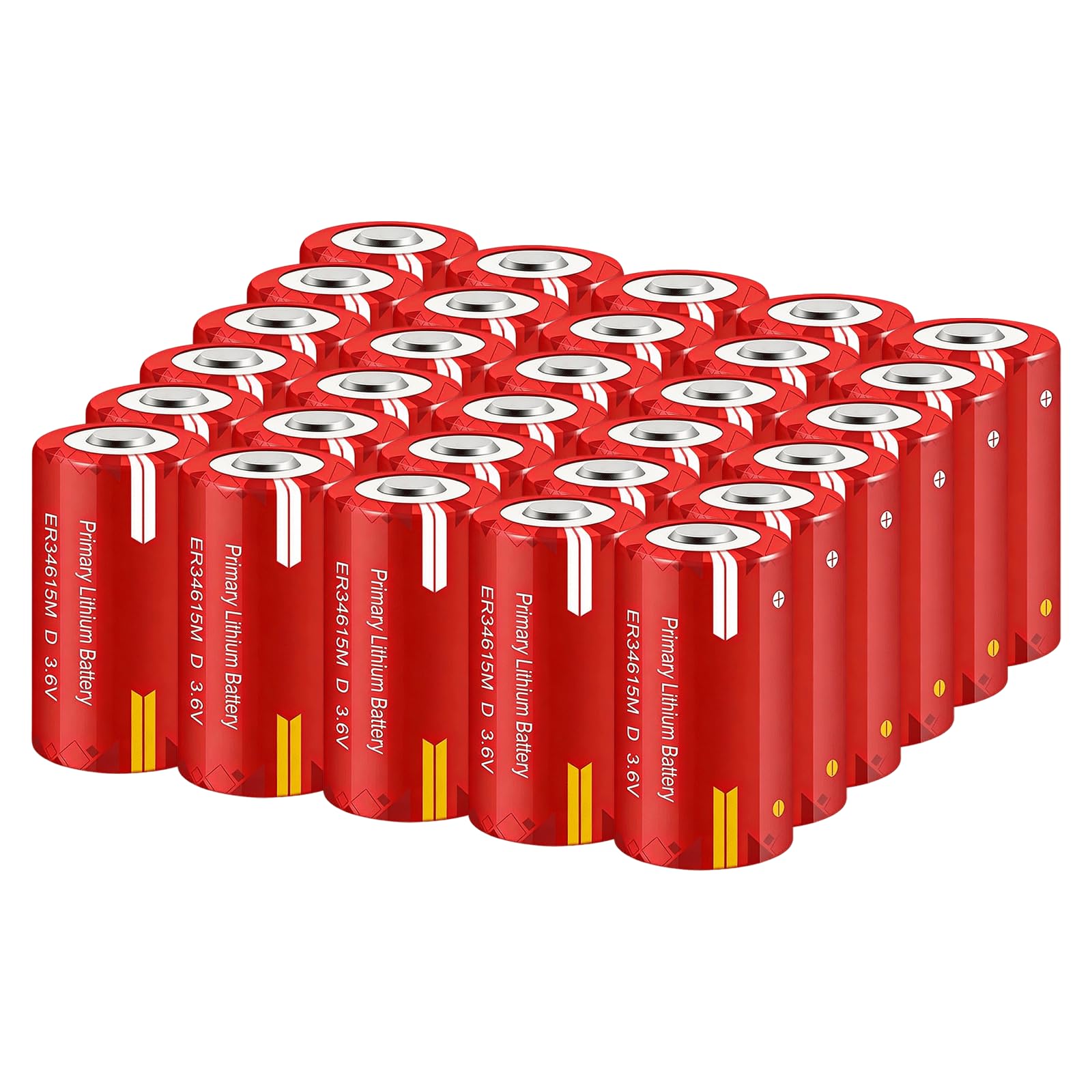 XXSTAR 30 Pack ER34615M 3.6V Lithium Battery 14000mAh PLC Industrial Control Battery for Gas Meter GPS Tracker Non Rechargeable