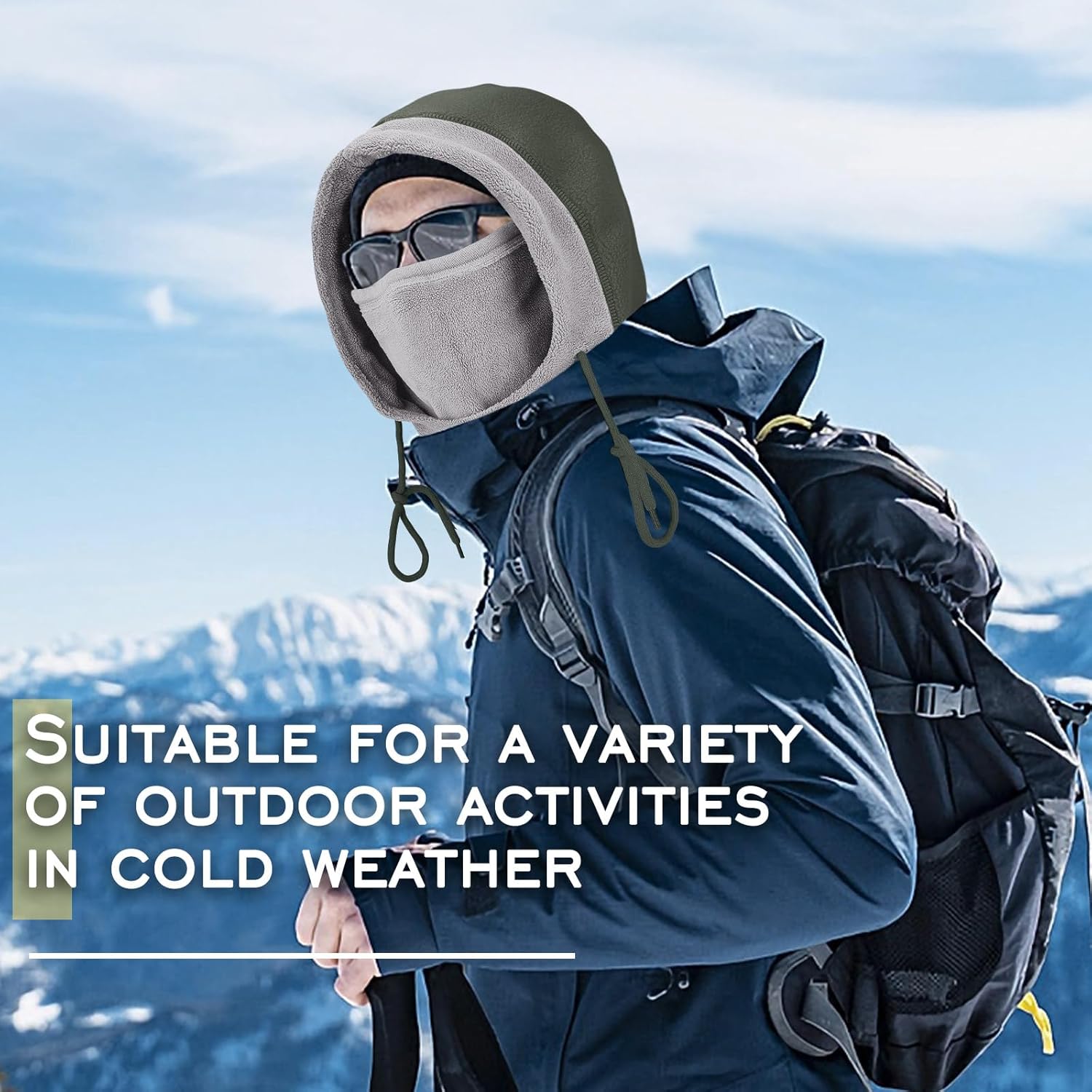 Balaclava Face Mask Windproof Fleece Ski Mask for Men and Women Winter Neck and Face Warmer - Image 7