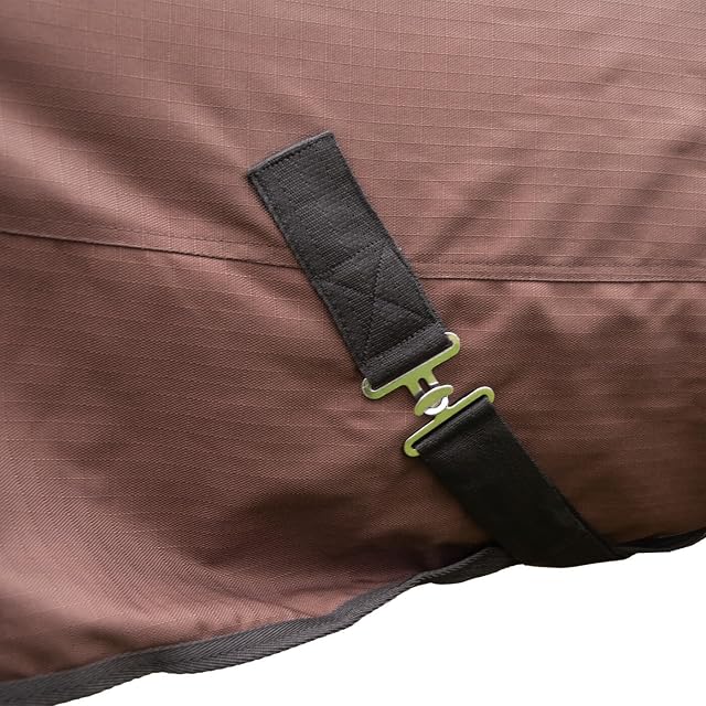 Foto 4 de 6 de Brama-West 1680DEN - Manta para lluvia para caballos, con cuello alto y forro polar, 1680DEN, impermeable…