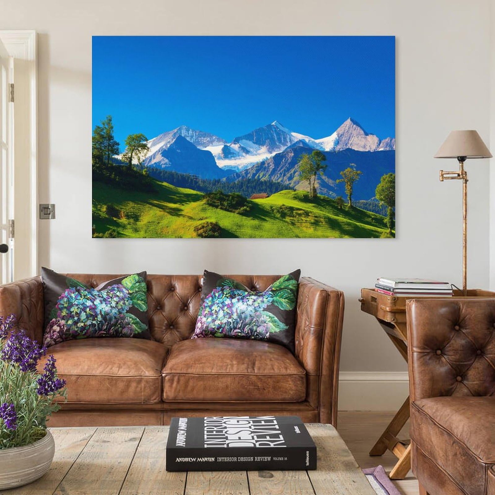 Amazon.co.jp: 自然風景素晴らしい絵画アートポスター(スイス