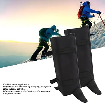 HERCHR Snake Gaiters, 1 Pair Multifunctional Protective Guards Snake Bite Protection Leg Cover with Adjustable Size for Hiking Farm Working