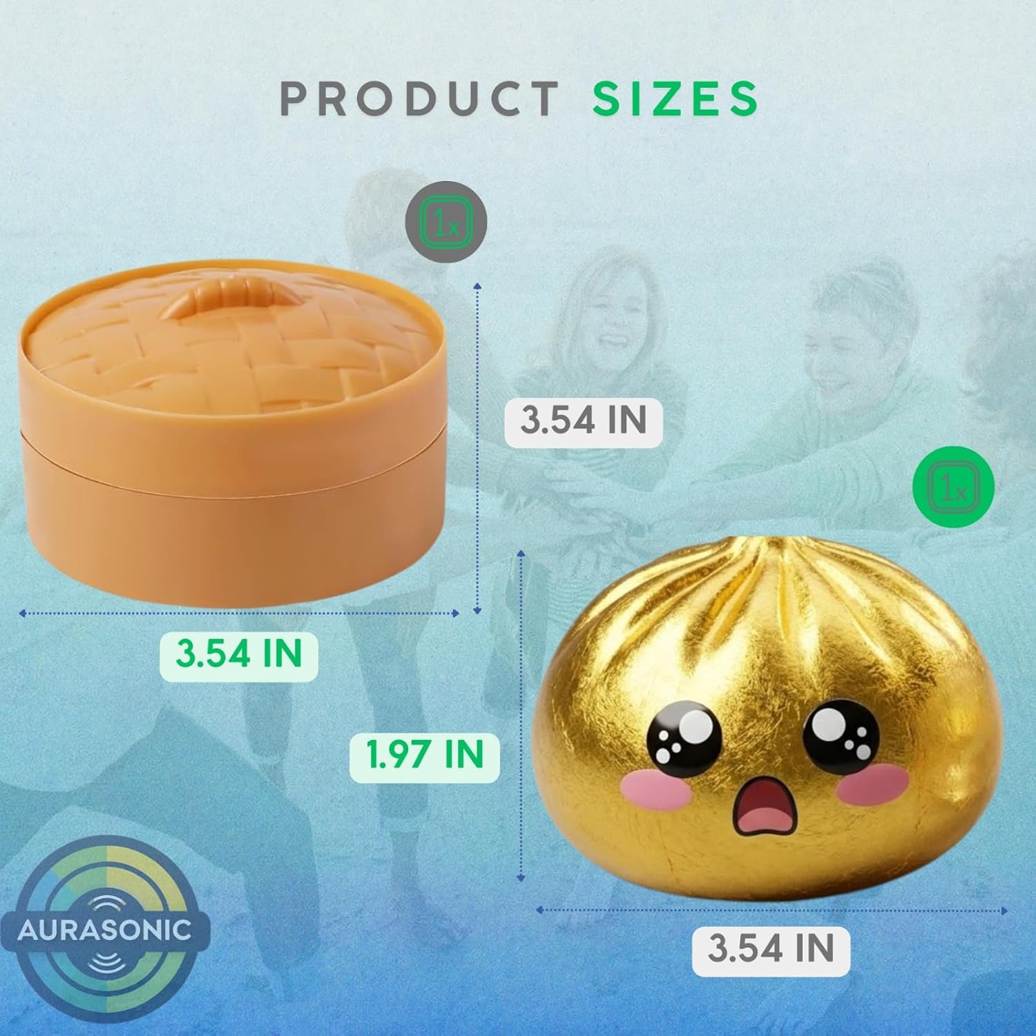 Glitter Dumpling Squishy Mystery Box - White and Gold 2026 Upgraded Dumplings Squishes for Adults Teens Squeeze Easter Basket Stuffers & Stocking Stuff Sad - 2 Pcs