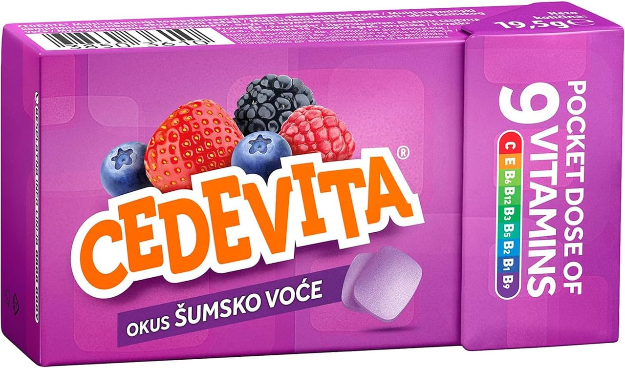 Cedevita Multivitamin Healthy and Sweet Candies - Pack of 8 (Forest Fruit)