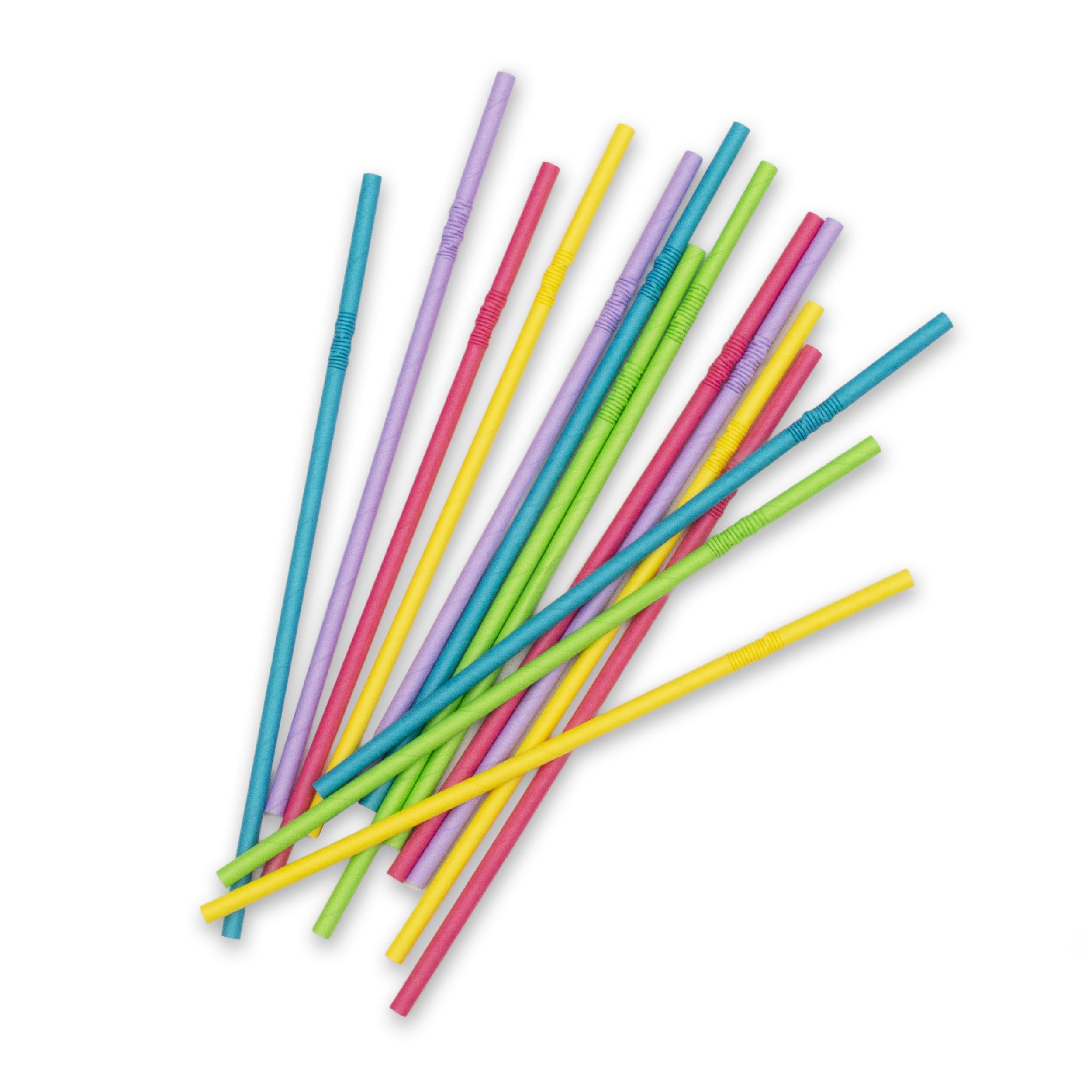 PUKKA party Flexible Bendy Paper Drinking Straws, 24 Pack in 5 Colours, Extra Strong & Durability Tested - Image 3