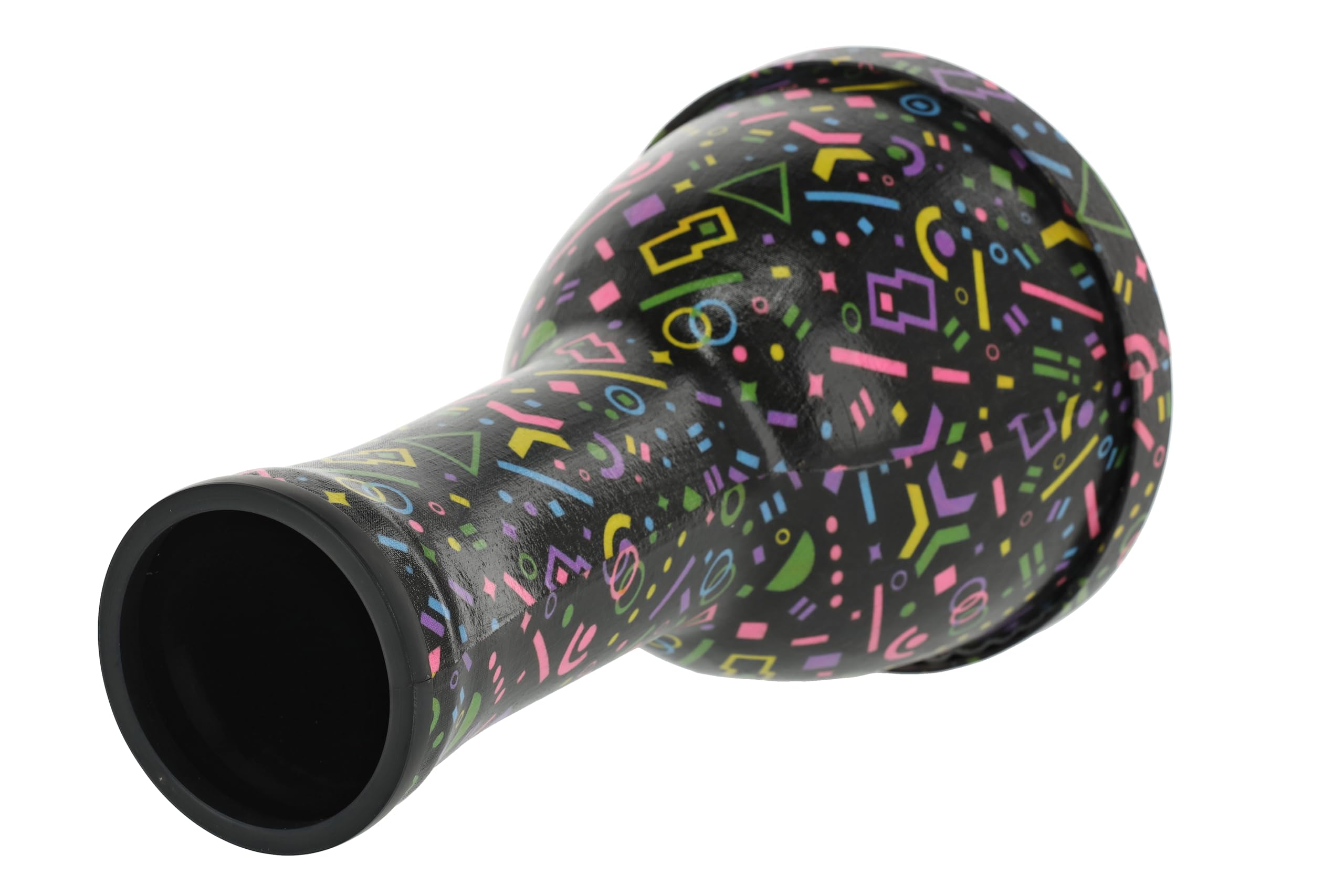 GEWA Liberty Djembé Nestable - Diametro: 8" (20,3 cm) - Altezza: 16,5" (41,2 cm) - Motivo: Crazy Neon