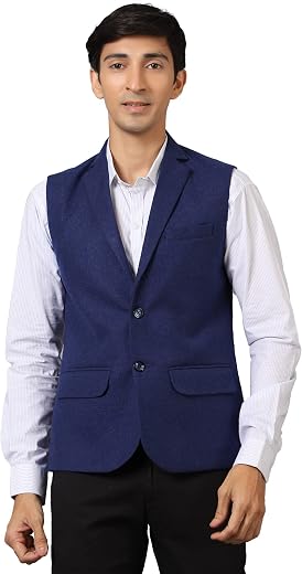 WINTAGE Men's Tweed Wool Modi Nehru Jacket
