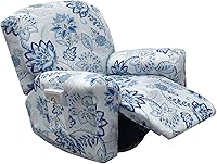 Vista 11 de Eco-Ancheng - Juego de fundas protectoras para sillón reclinable, 4 piezas protectoras antideslizantes, con bolsillos de almacenamiento, protector
