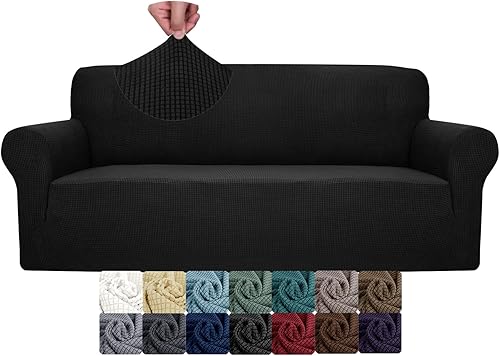 MAXIJIN - Funda de sofá para 3 cojines, 1 pieza universal para sala de estar, Jacquard, Spandex, protector de muebles para perros, apto para mascotas