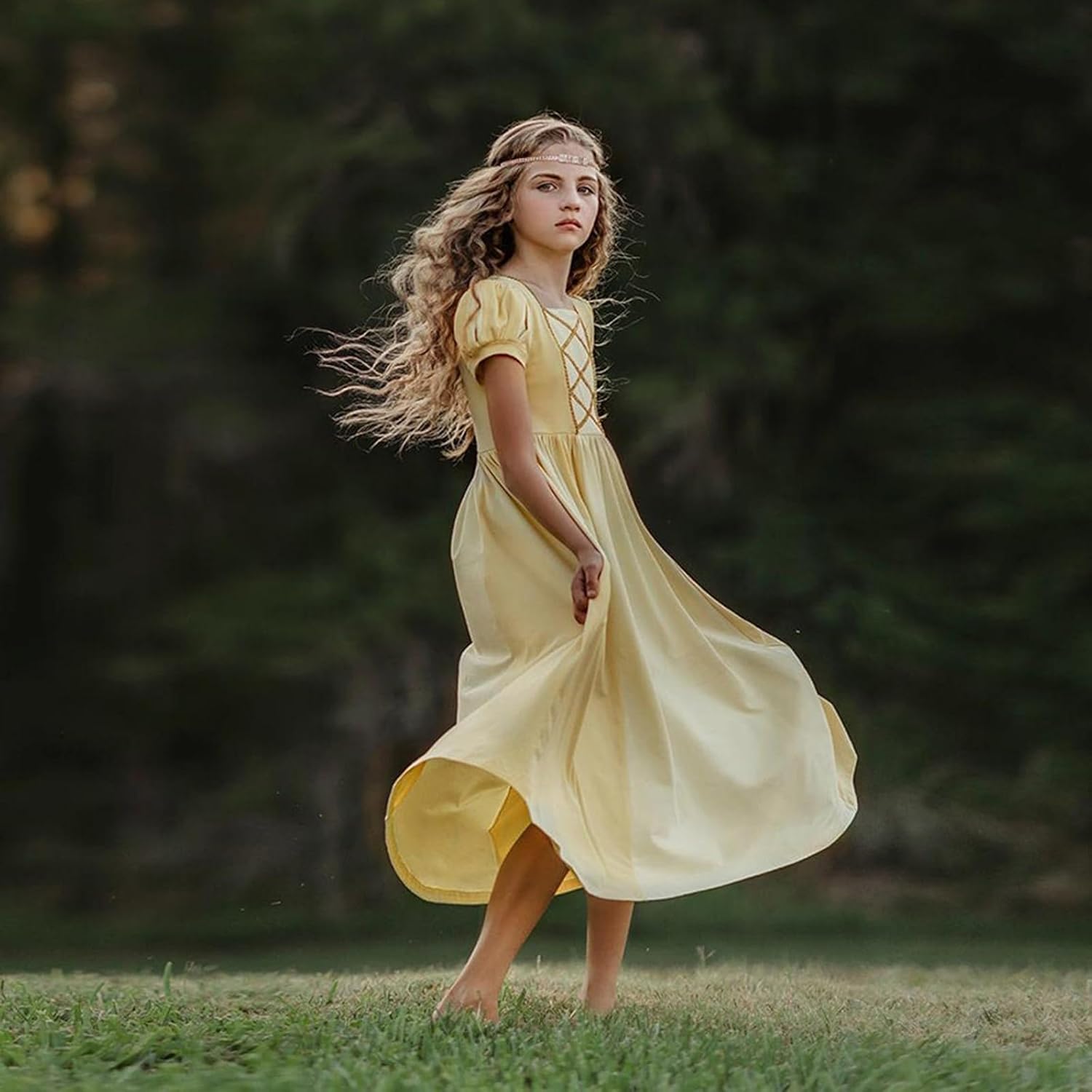 Girls Princess Dress Costume Halloween Cosplay Outfits Birthday Party Dress Up Clothes - Image 6