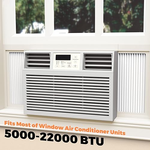 Miniatura 5 de GCGOODS Paneles laterales de aire acondicionado para ventana con doble capa, kit de panel lateral de aire acondicionado de ventana aislante,