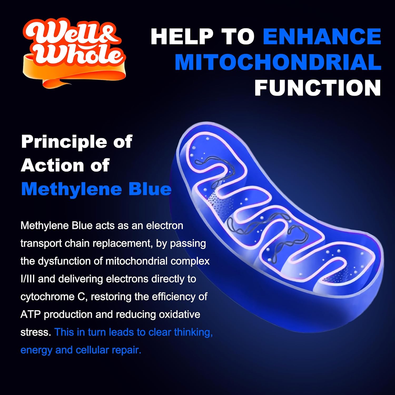 Well&Whole L-Lysine Gummies 1000mg and Methylene Blue 1% Liquid