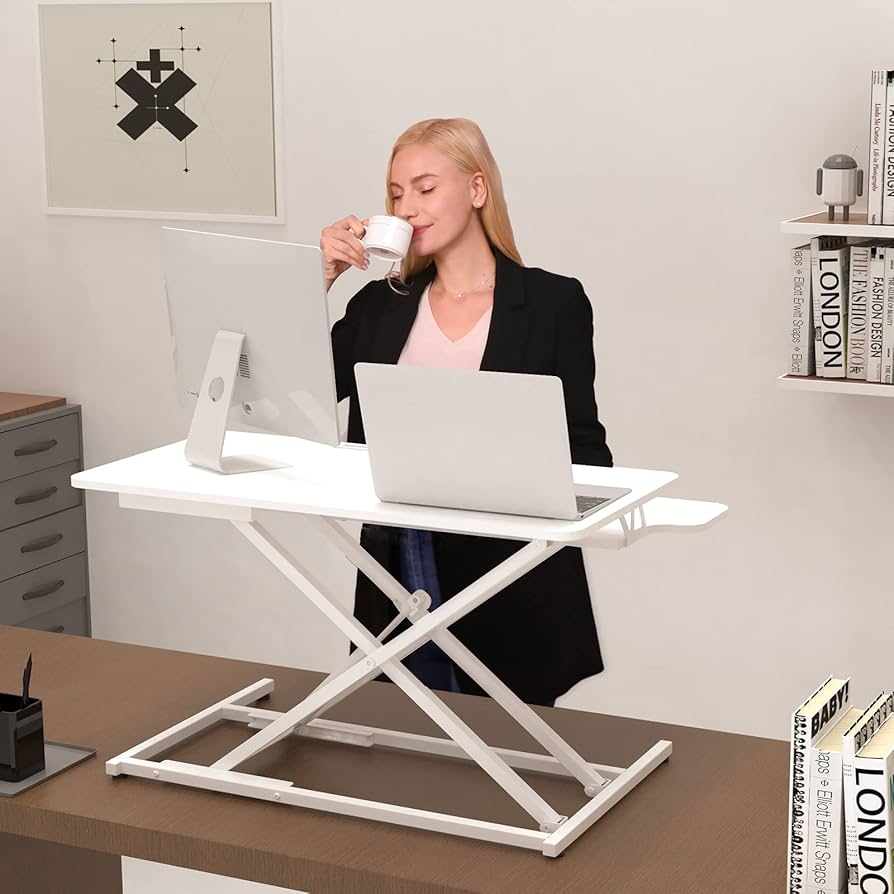 ERGOMAKER スタンディングデスク 卓上ガス圧昇降式 Amazon | ERGOMAKER スタンディングデスク 卓上 幅64CM 高さ調節