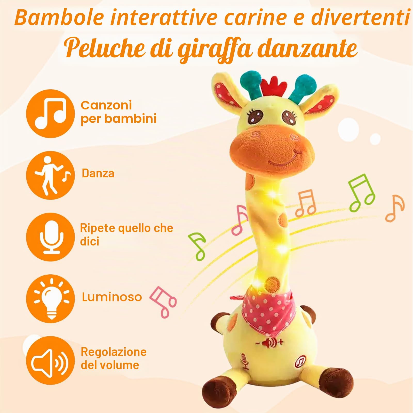 MeHoo Cactus Che Balla e Ripete con Funzione di Controllo Del Volume, Bambola di Peluche Leggera Ripetere ciò Che Si dice Baby Incoraggiare la Parola Giocattoli Regali e Decorazione Della Casa