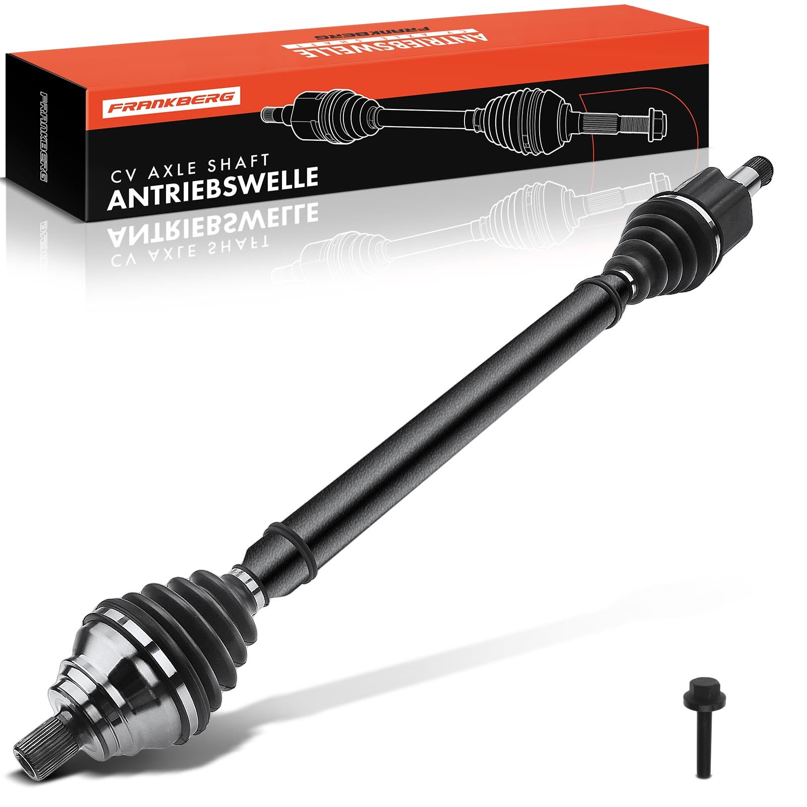 Frankberg Antriebswelle Achswelle Automatikgetriebe ohne ABS-Ring Vorne Rechts Kompatibel mit Pas.sat 3G2 CB2 Ti.guan 5N Cad.dy V MPV SBB SBJ Superb III 3V3 Replace# 3Q0407272BJ