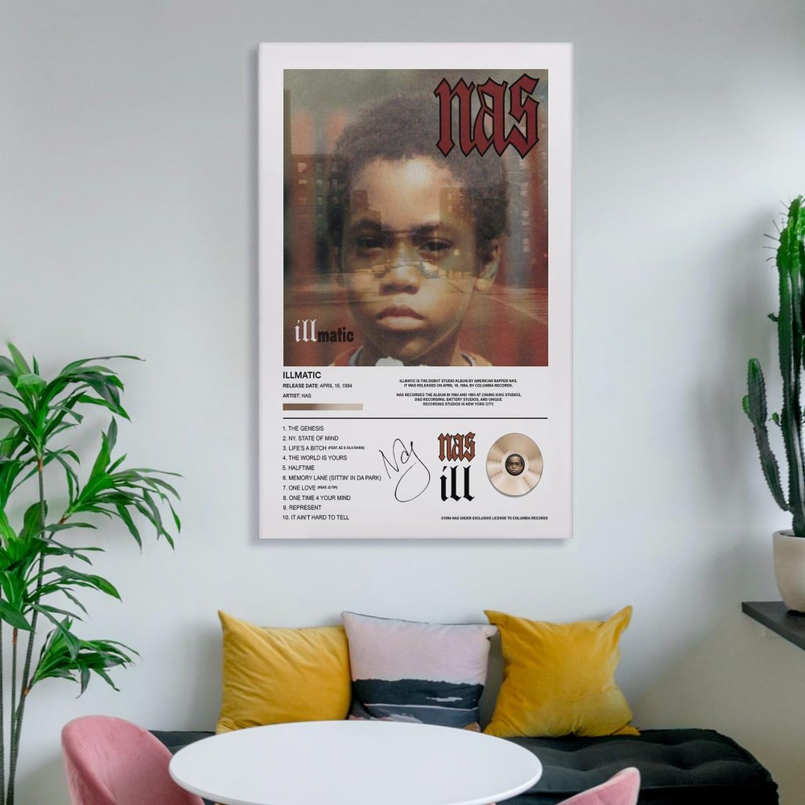 Amazon.com: LPCDFKKG Nas ILLMATIC Album Poster Canvas Poster