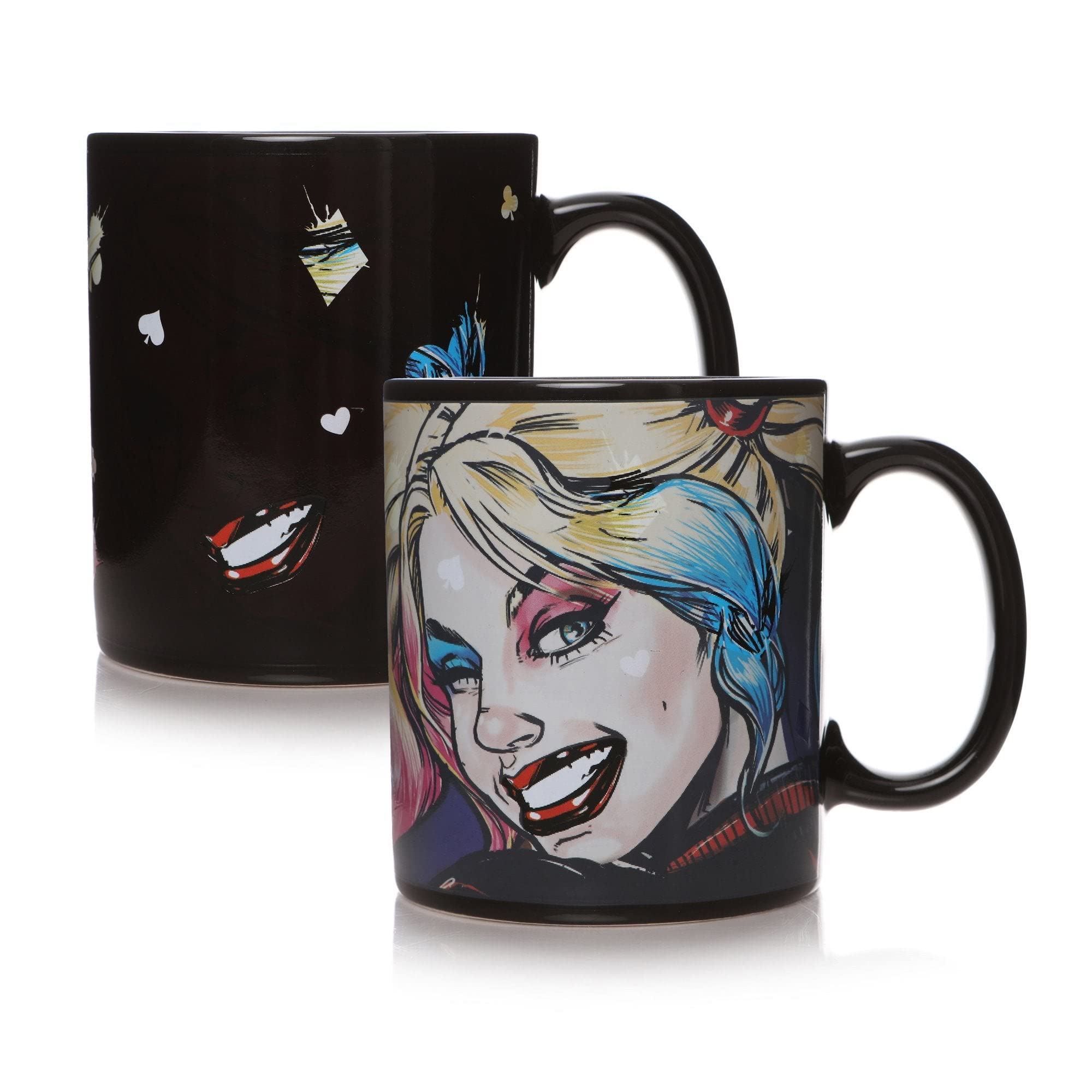 Dc Comics Black Mug Heat Changing Boxed - (Harley Quinn)