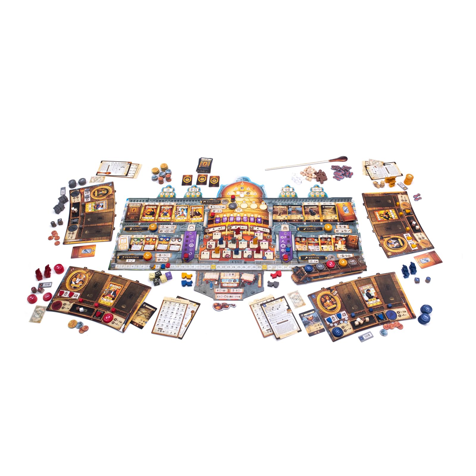 Devir - Lutier – Juego de Mesa Eurogame Estratégico de Construcción de Instrumentos Musicales en Europa del Siglo XVIII para 1-4 Jugadores - versión española