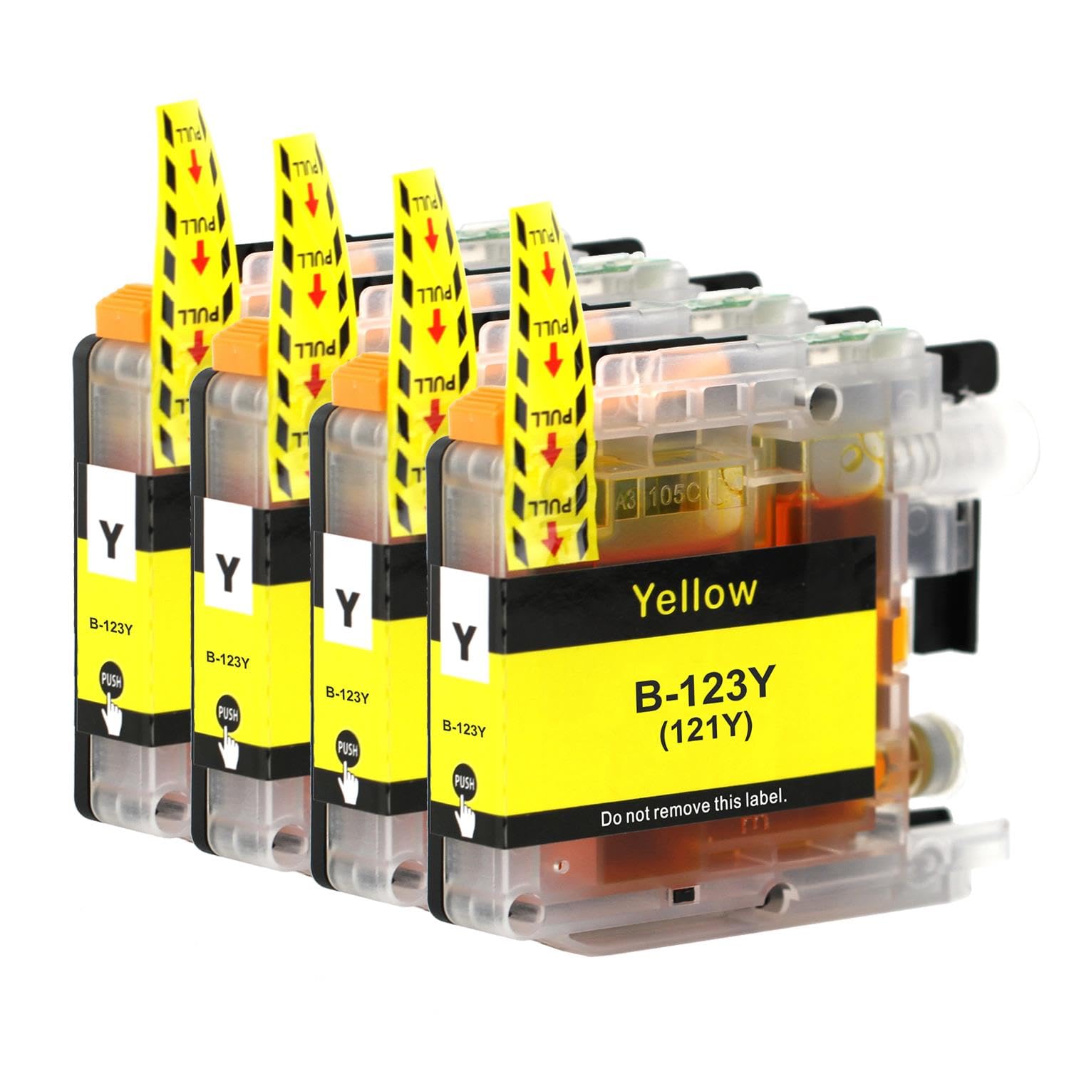 Brother LC12EY Original Tintenpatrone – Gelb – 1 Stück – Bis Zu 1.200 Seiten – Für MFC-Drucker