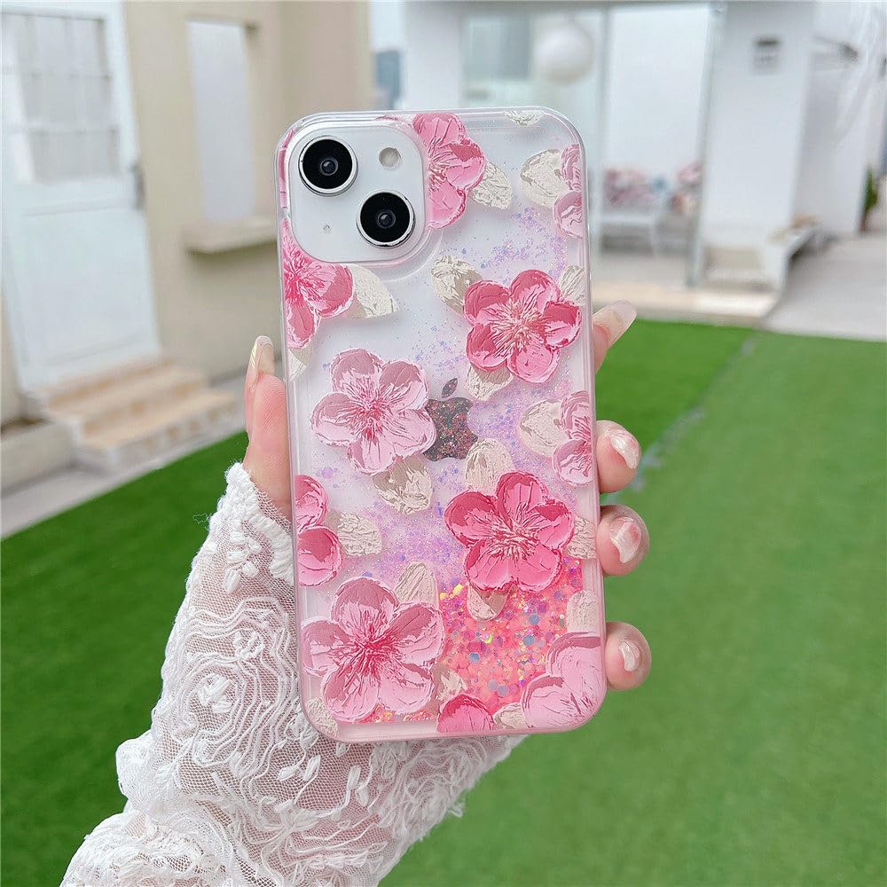 Coque de téléphone lumineuse pour iPhone 12 Pro et 14 : étui de protection souple fleurs - 7