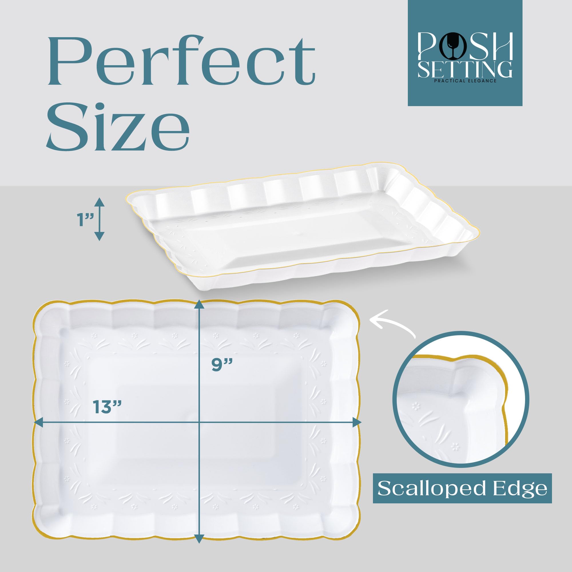 Serving Platter Posh Setting Plastic Trays For Serving Food