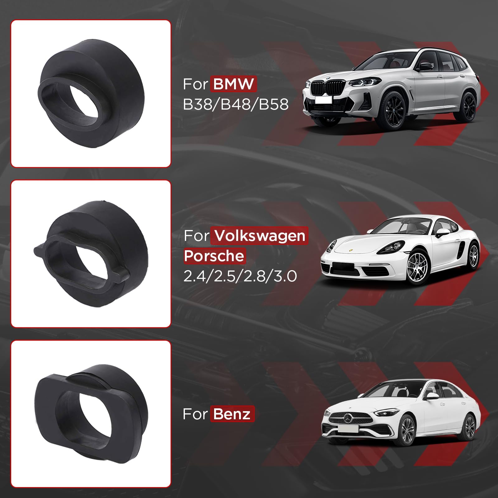18 piezas de adaptadores para chorreadora de cáscara de nuez HTS558, aptos para chorreadoras de cáscara de nuez, compatibles con Vw, Volvo, Toyota, Honda, Nissan,BMW