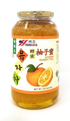 Hanasia Té de miel de cítrica coreana concentrado de infusión de Corea 2.2 libras  2.2 lbs