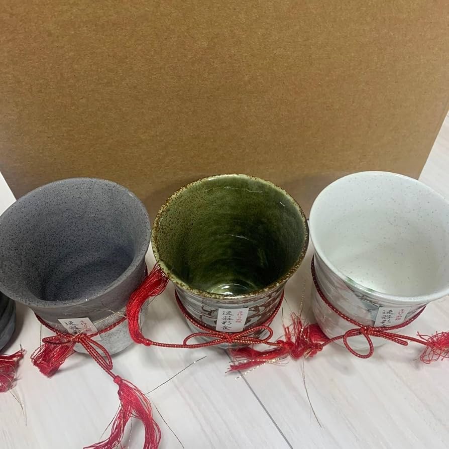 Amazon | 六釉銘彩 美濃焼 陶コップ揃 コップ | ノーブランド品