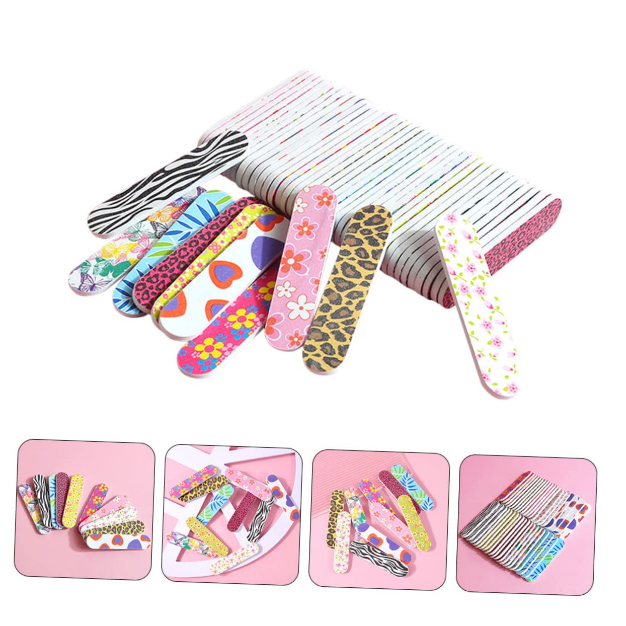 FOMIYES 240 Pezzi Lima Per Colorata Lima Per Lucidare Per Spugna Buffer Per Strisce Di Lima Per Pedicure Strumenti Per Lucidare Le Lima Per Lucidare Le