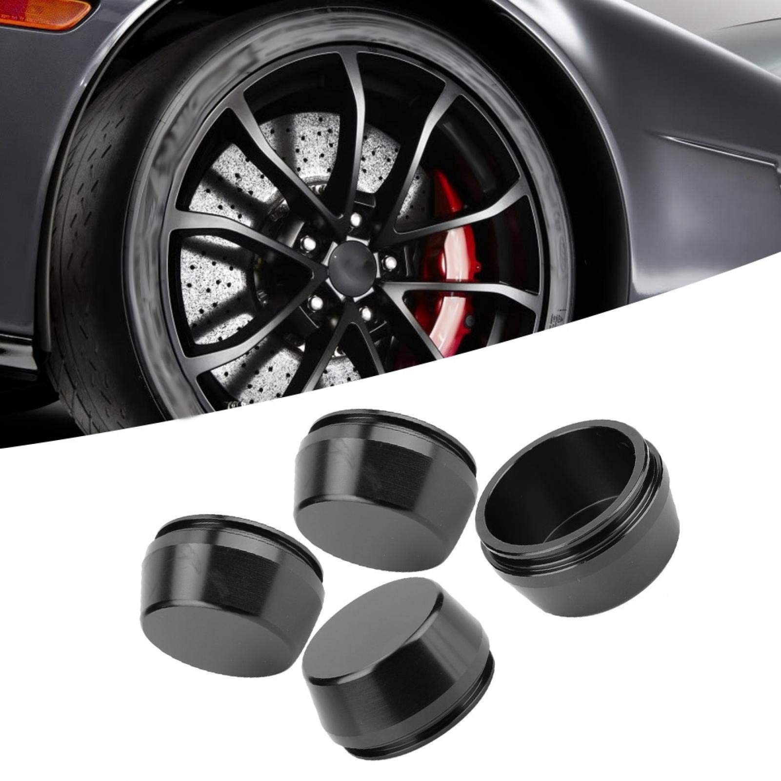 4x CAPUCHONS CENTRAUX DE MOYEU DE ROUE EN ALLIAGE 56mm / 56mm